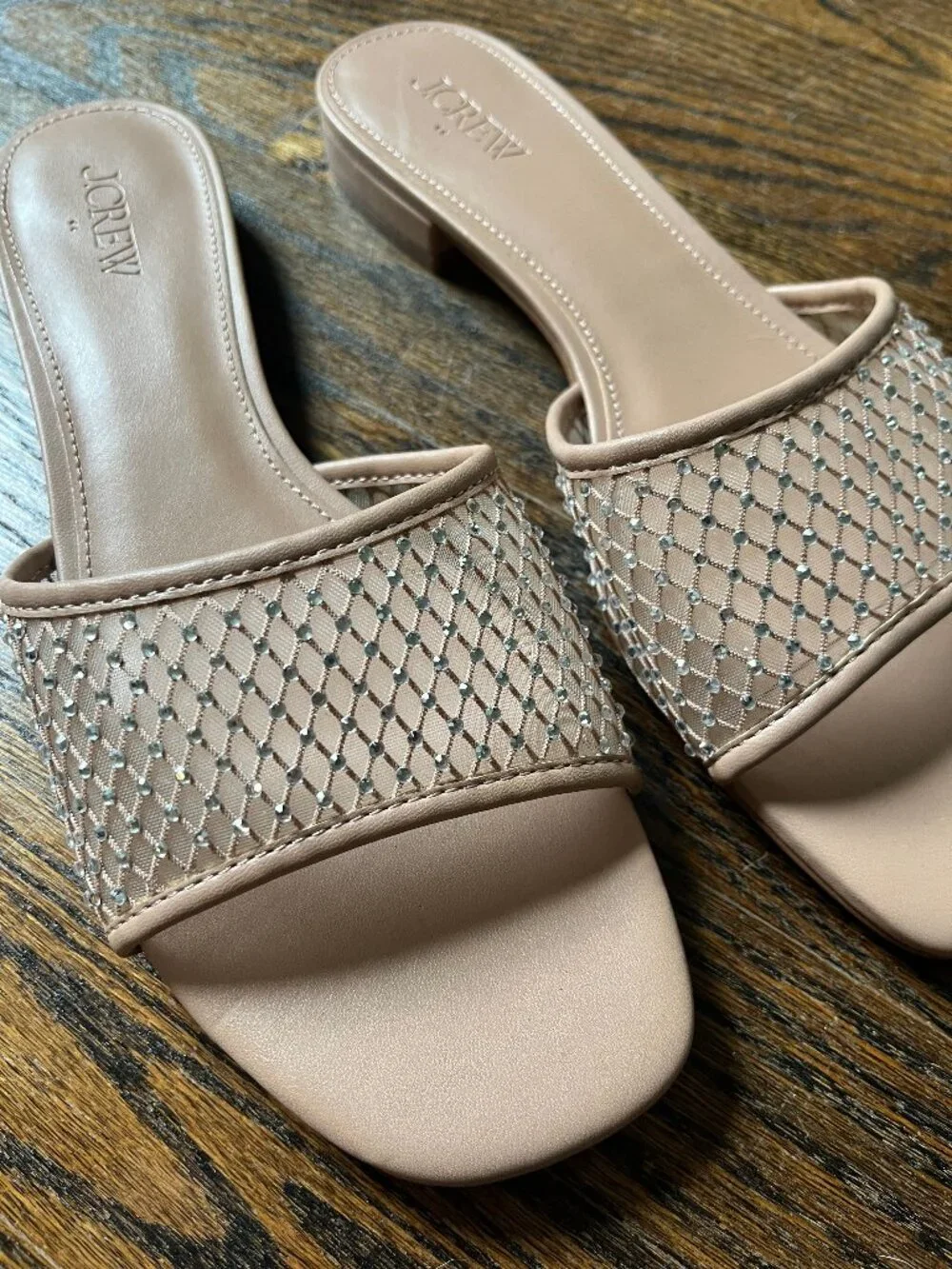 J.Crew Rhinestone Mesh Slide Sandals - Picture 3 of 5